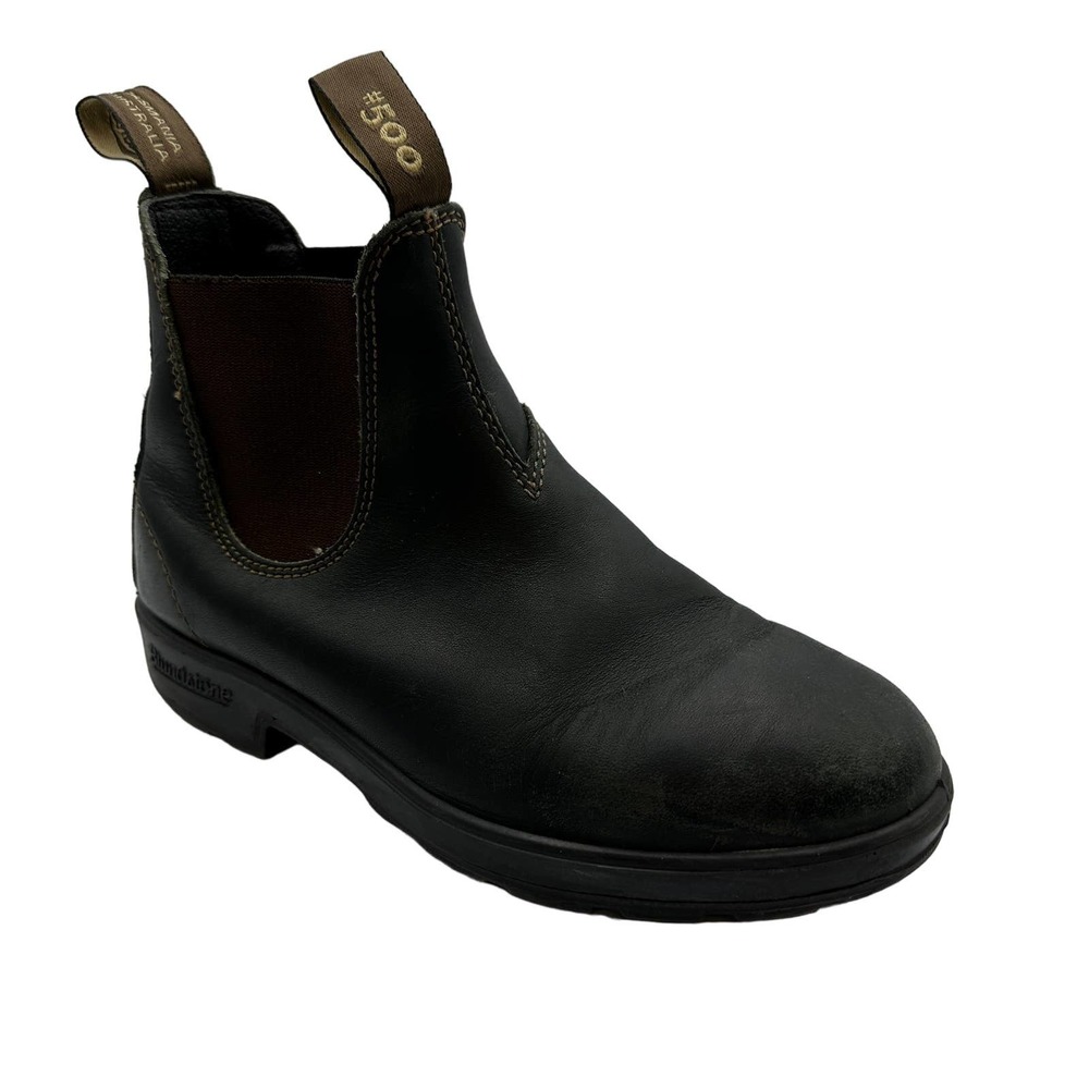 Blundstone #500 Leather Stout Brown Chelsea Boots 6.5